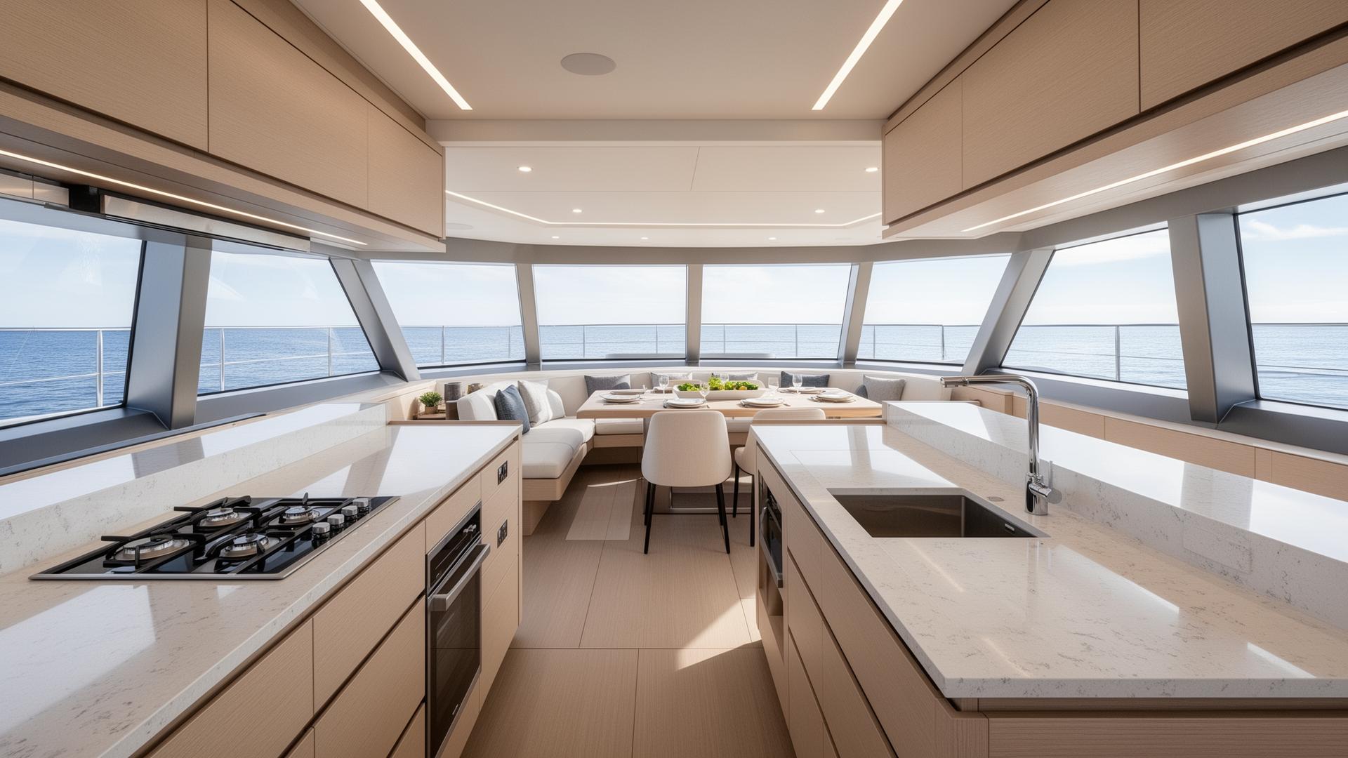 Galley and dining